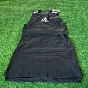 Adidas Sleeveless Game & Go Active Multisport Skirt Dress Black Size XS NEW